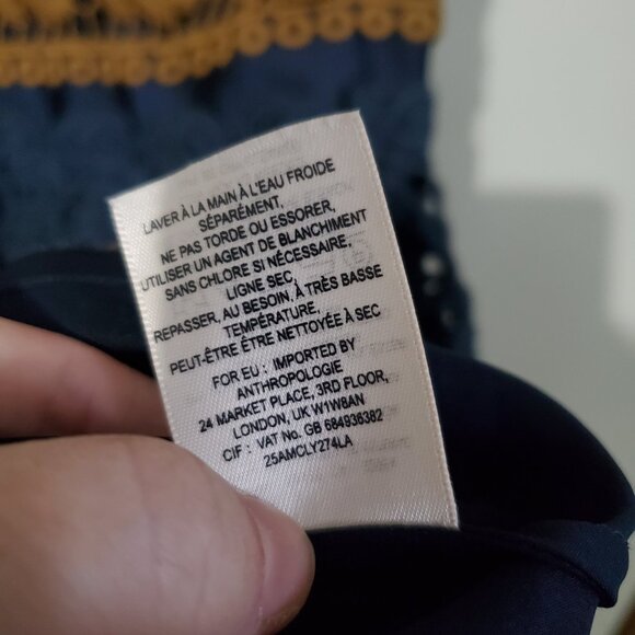 MAEVE Women's 12 NWT Crochet Striped Sleeveless Fit & Flare Knee Length Dress - Picture 12 of 14